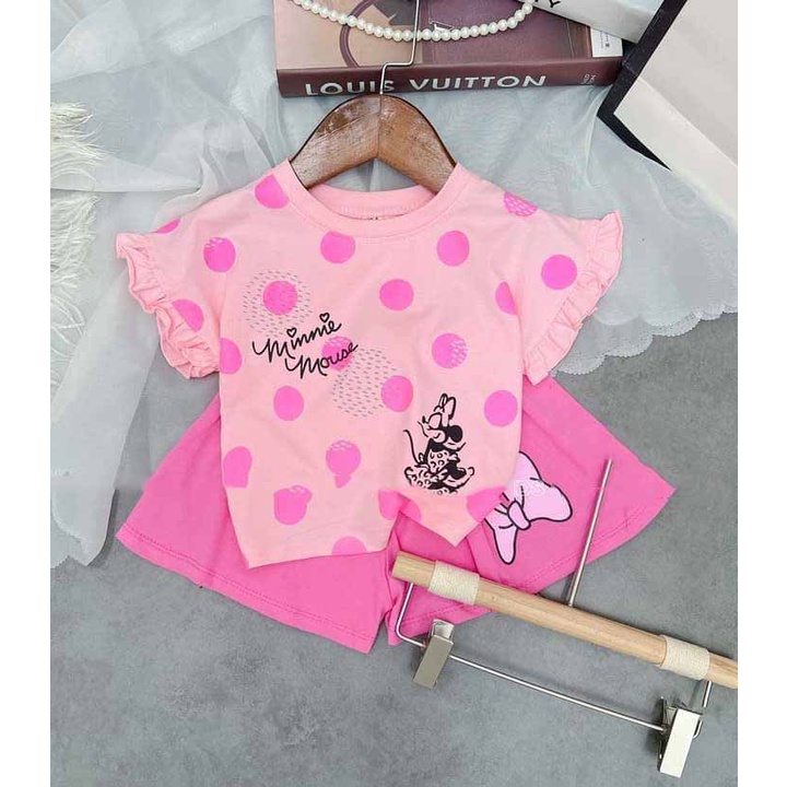 [MẪU MỚI] BỘ MINIE PHỐI NƠ TAY BÈO CHẤT COTTON MỀM MÁT SIÊU ĐÁNG YÊU CHO BÉ 7-18KG. VIDEO THẬT. XƯỞNG MAY BIBO