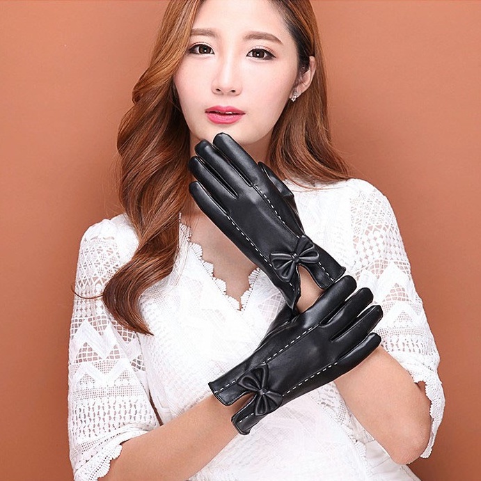Găng tay mùa đông cho nữ chống lạnh giữ ấm cao cấp ZOZO găng tay da nữ thời trang hàn quốc dễ thương