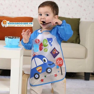Áo yếm ăn dặm dài tay chống bẩn cho bé
