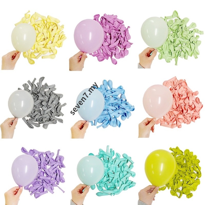 Set 10/20/30 Bong Bóng 5 Inch Màu Pastel/Hồng/Xanh Dương/Hồng Trang Trí Tiệc Sinh Nhật/Tiệc Cưới