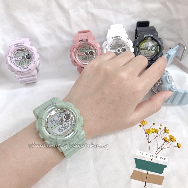 [watches.sg] Đồng Hồ thể thao Nam Và Nữ Shhorrs Tròn nhiều màu hot | BigBuy360 - bigbuy360.vn