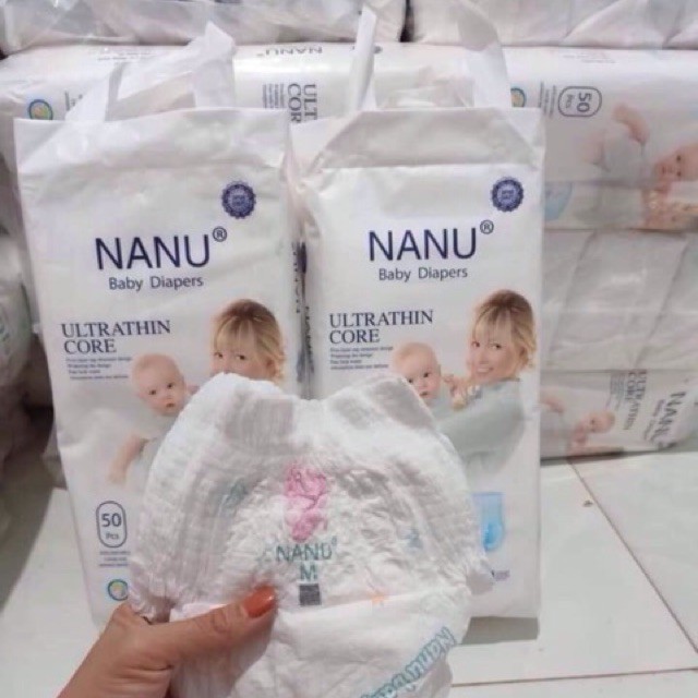 Tã/ Bỉm Quần Cao Cấp NANU BABY M50 L50 XL50 XXL50 XXXL50