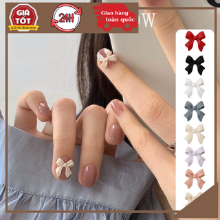 Charm nơ gắn móng nail, phụ kiện nơ lẻ cái