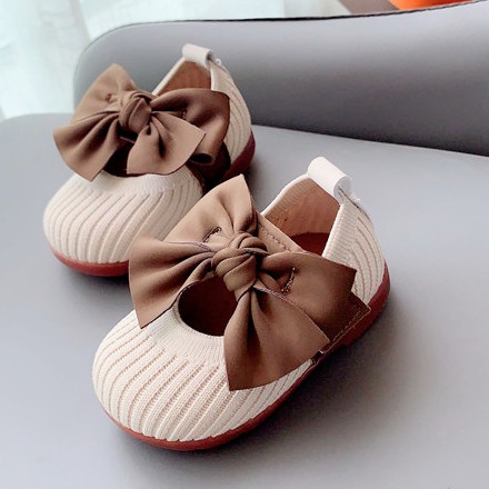 Giày búp bê nơ Hàn Quốc đế caosu siêu mềm đẹp xuất sắc cho bé gái