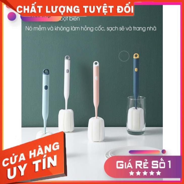 (Video Clip)  Cọ Rửa Ly Đa Năng Làm Sạch Chai Cốc Thủy Tinh Gia Dụng Cầm Tay Tiện Dụng Sáng Tạo