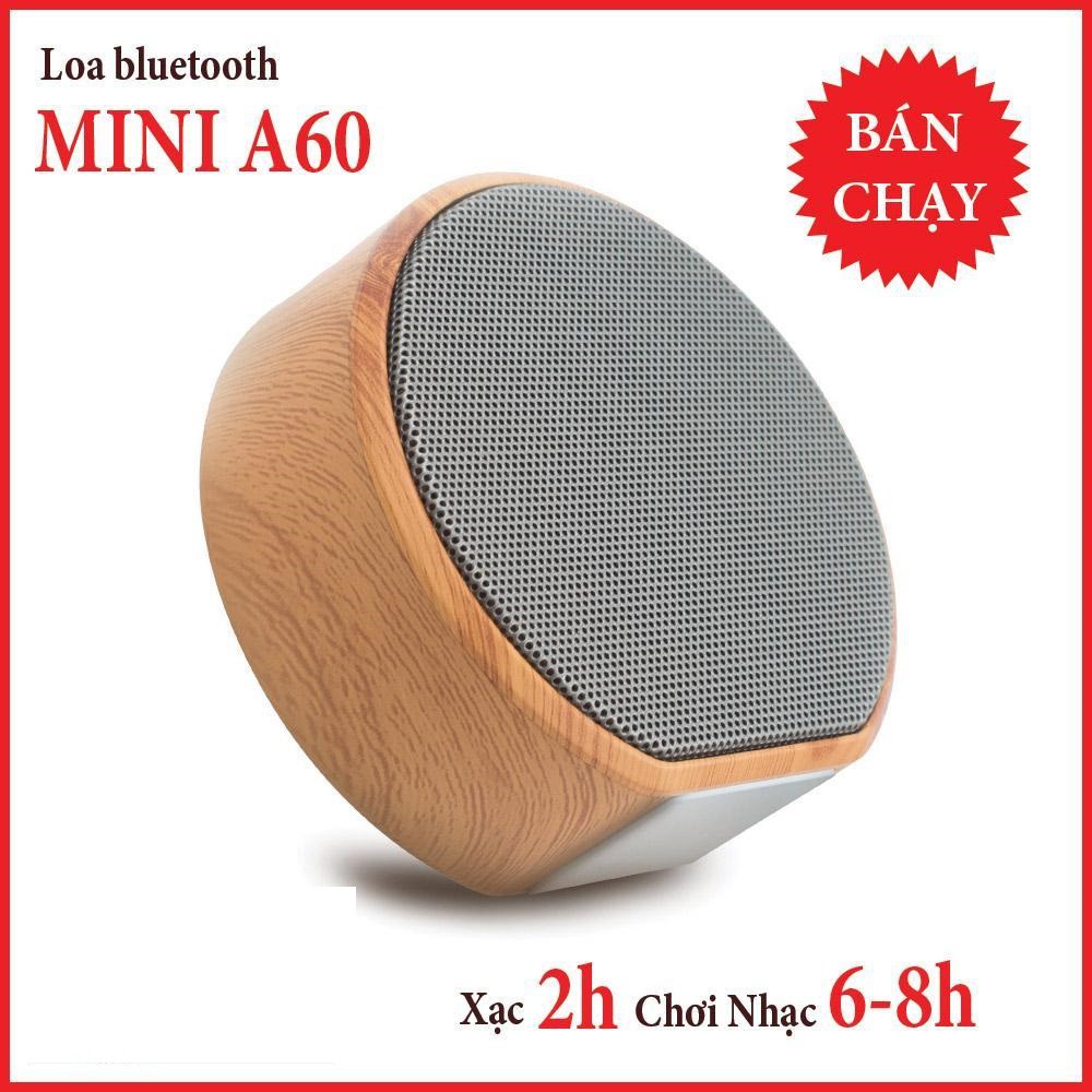 Loa Bluetooth Vân Gỗ Mini A60 , Âm Thanh Trầm Ấm Thiết Kế Gọn Nhẹ