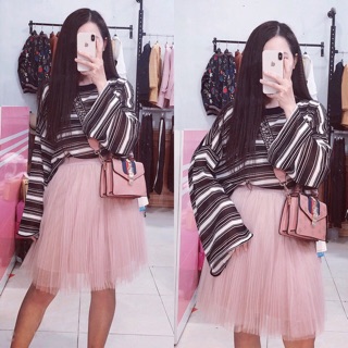 ⚡SHOP UY TÍN⚡️-ÁO LEN KẺ NGANG BASIC CỰC HOT