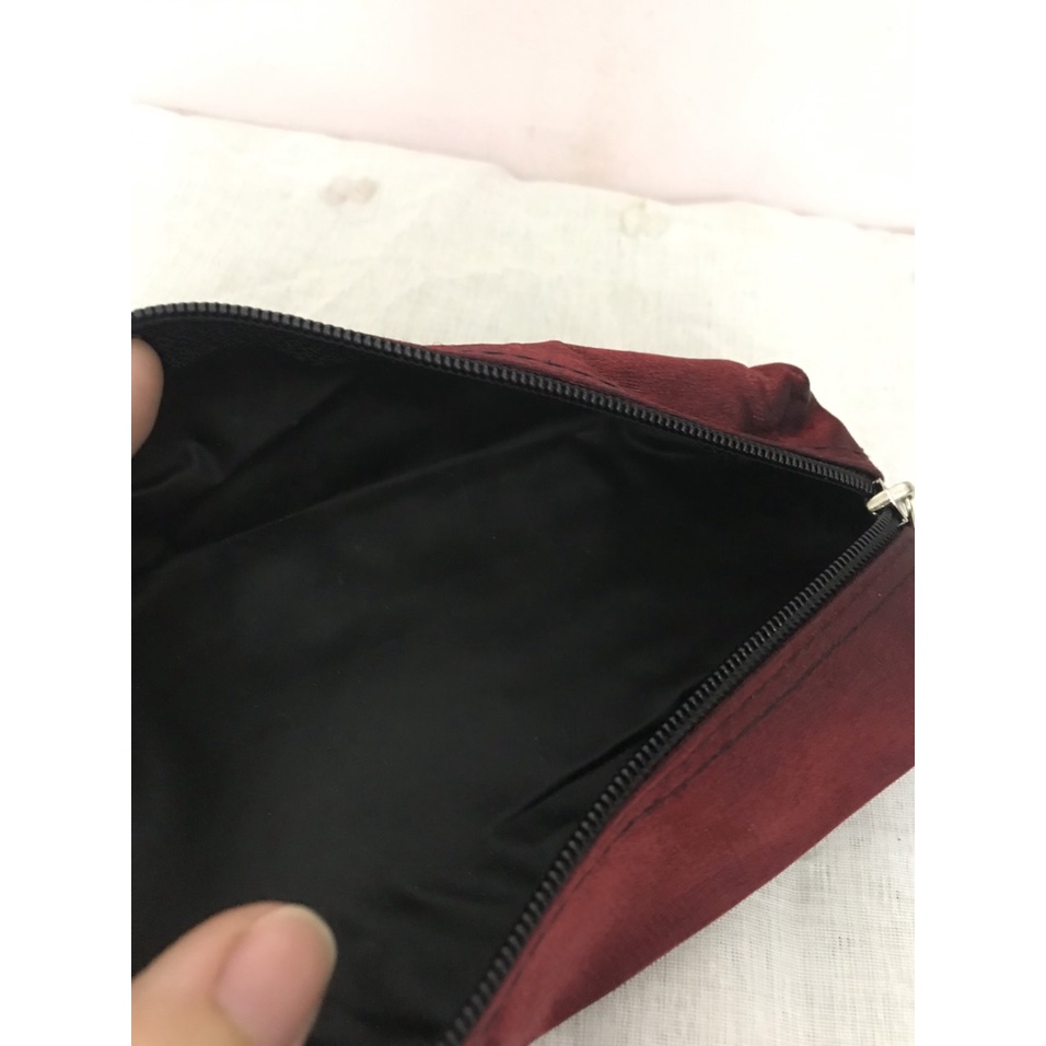 Túi bút vải lụa bóng