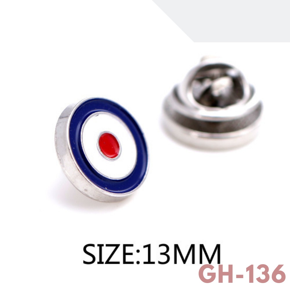 Ghim cài áo Vest Nam và Sơ mi Nam nữ hình vòng tròn mini 1,3cm {Ghim cài áo, Phụ Kiện cài áo - AdamZone}