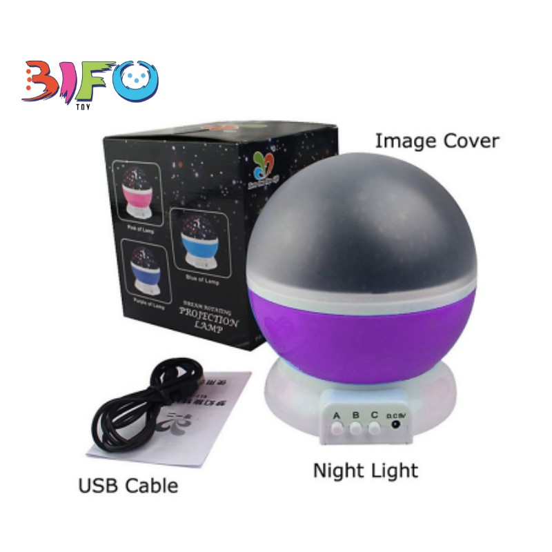 Đồ chơi trẻ em đèn chiếu sao tự xoay tròn thần kỳ 360 Star Master pro