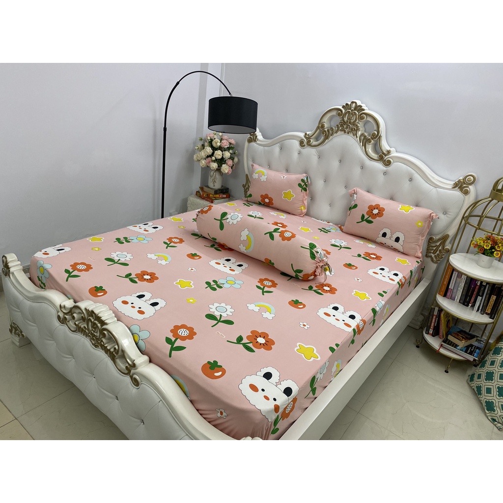 Bộ Drap Thun Hàn Quốc Mát Lạnh Cực Hot {4 MÓN} hoặc drap lẻ.