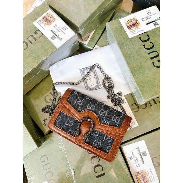 Túi Xách Nữ Đầu Rồng, Túi Nữ Đeo Chéo Gc Size 18Cm