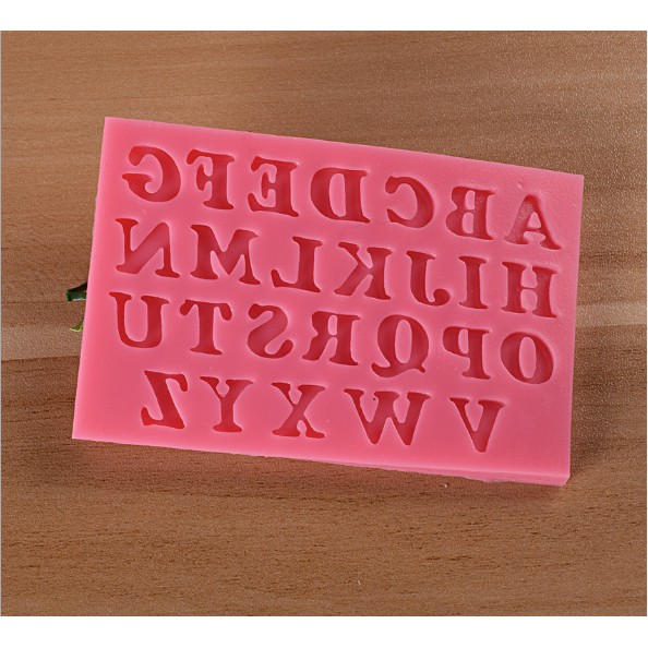 Khuôn silicon 3D 26 chữ cái