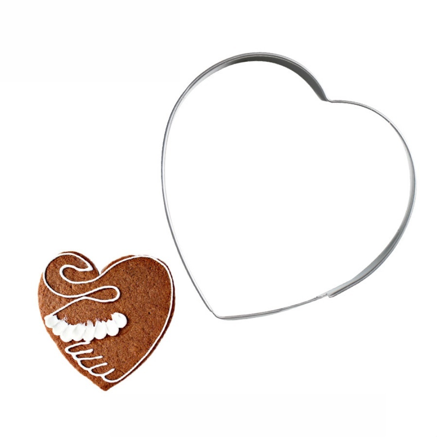 Khuôn Cắt Bánh Quy Hình Trái Tim Bằng Thép Không Gỉ