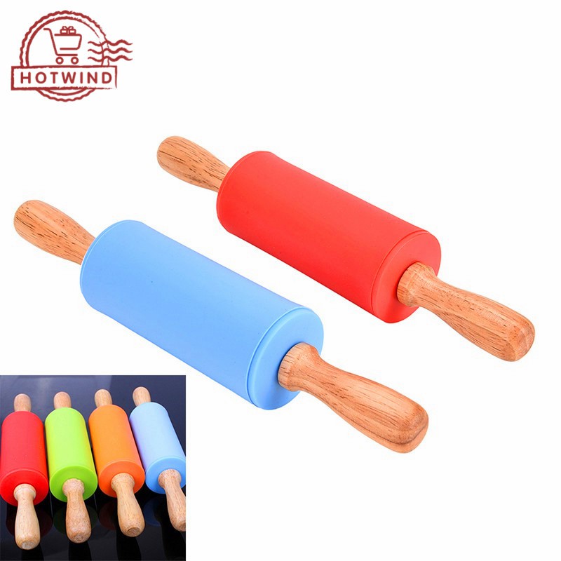 Cây lăn bột cán gỗ không dính thích hợp cho làm bánh