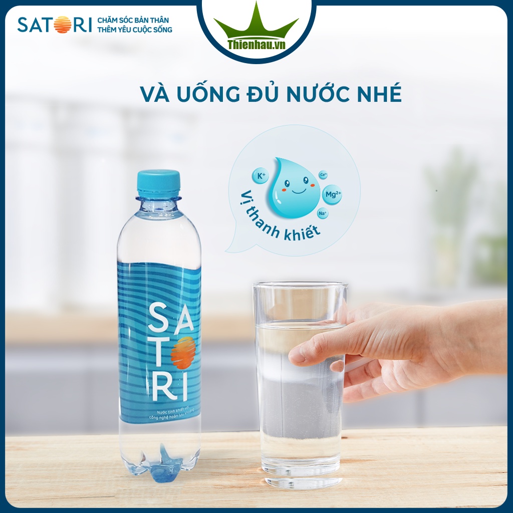 Thùng nước Satori 500ml