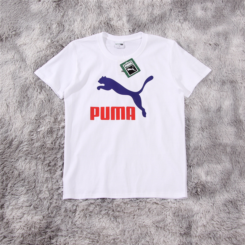 Áo Thun Thể Thao Cotton Tay Ngắn In Hình Puma Thời Trang Dành Cho Cặp Đôi