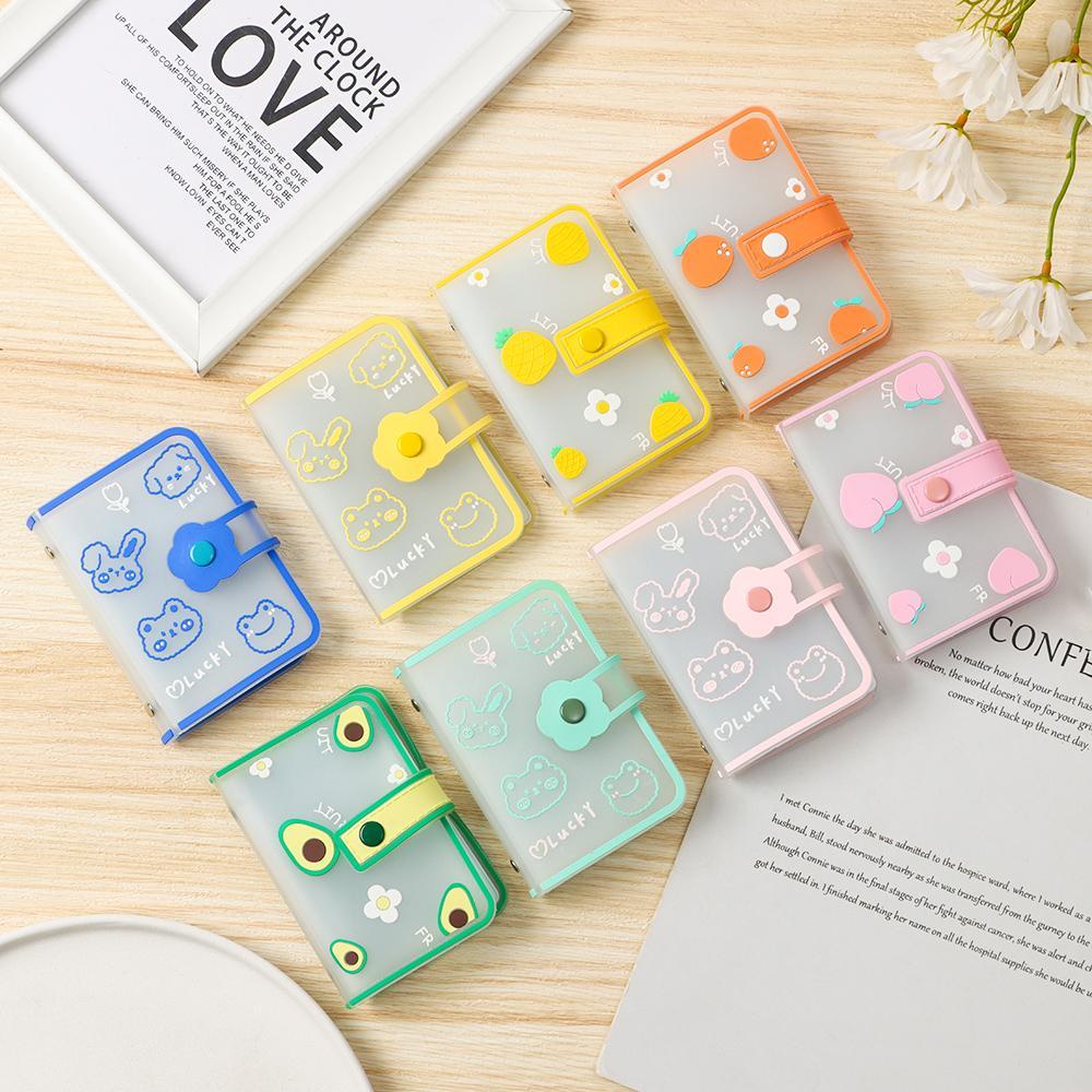 Ví Đựng Thẻ Đa Năng Cỡ Lớn Họa Tiết Trái Cây Dễ Thương Cho Học Sinh