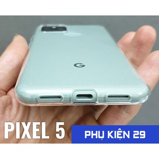[Google Pixel 5/ 5A 5G] Ốp lưng silicon dẻo trong cao cấp