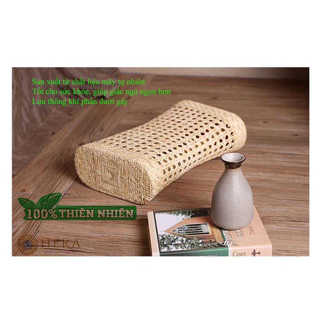Gối Mây Tự Nhiên Chống Mỏi Vai Êm Mềm Chất Tốt