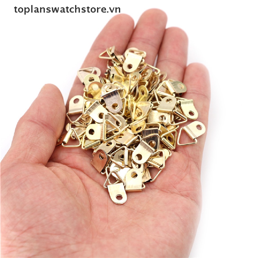 Set 100 Móc Treo Khung Ảnh Hình Chữ D Mini 10x20mm