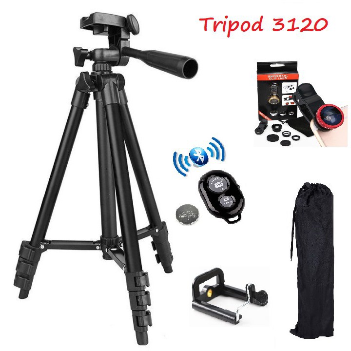 Giá đỡ 3 chân chụp ảnh tripod 3120, chụp ảnh, livestream  tiện lợi, phù hợp mang đi du lịch