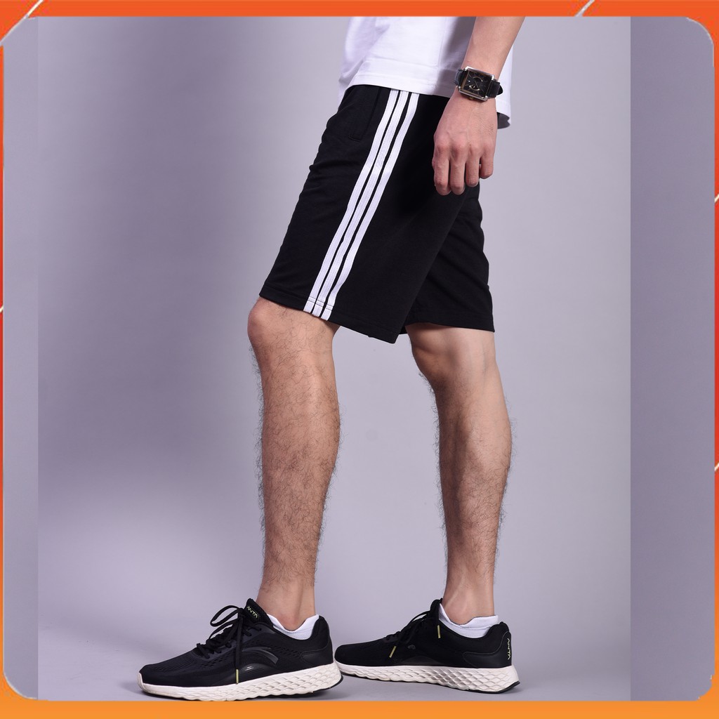 BST Quần Đùi Nam 3 Sọc, Chất Nỉ Da Cá Phong Cách Thể Thao | BigBuy360 - bigbuy360.vn