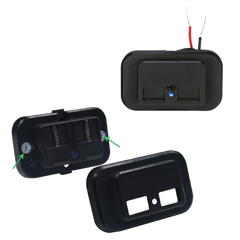 Bộ Sạc Điện Thoại Nhanh Hai Cổng USB 12-24V 3.1A Dành Cho Xe Hơi / Xe Tải / Tàu Thuyền