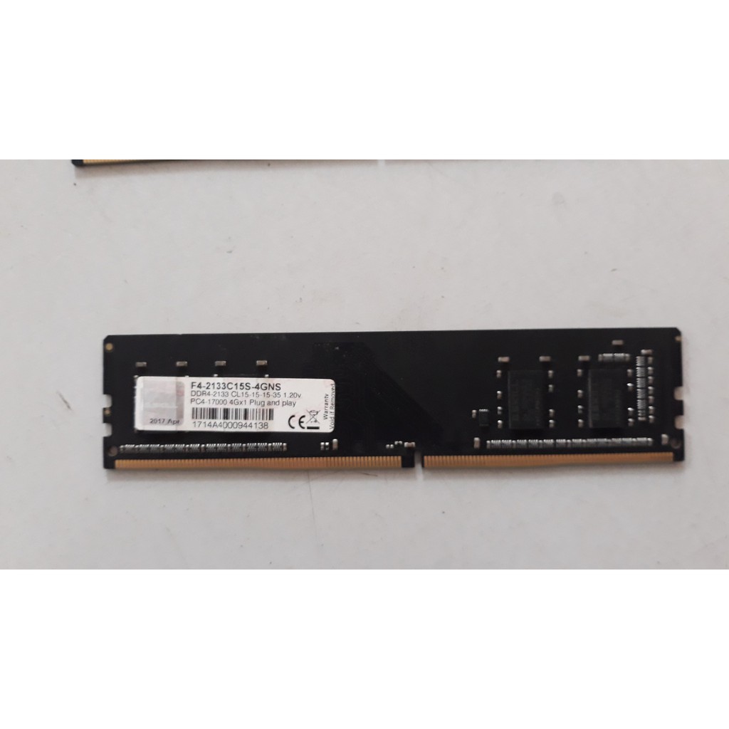 Ram4 4G 2133 và 2400 cho PC máy bàn đẹp như mới còn bảo hành hãng