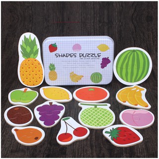 Shapes puzzle - đồ chơi ghép hình 2 mảnh - hàng loại 1