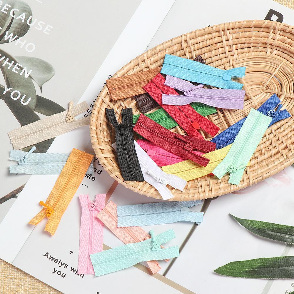 Bộ 5 Dây Khóa Kéo Mini 5 * 1.7cm Chất Lượng Cao Dùng Để May Vá / Trang Trí Sổ Tay DIY