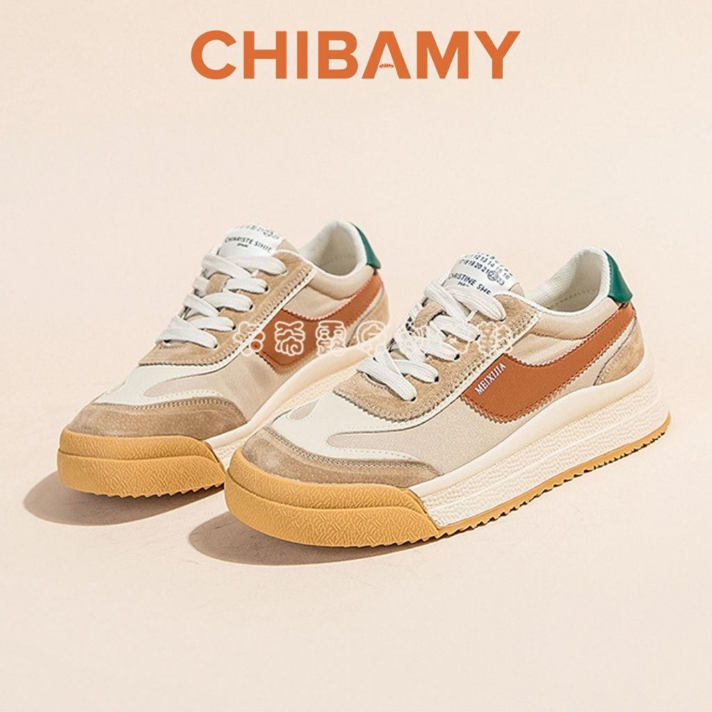 Giày thể thao nữ Forrest Gump đế bánh mì 4 phân, Giày Sneaker nữ CHIBAMY mẫu mới 2021