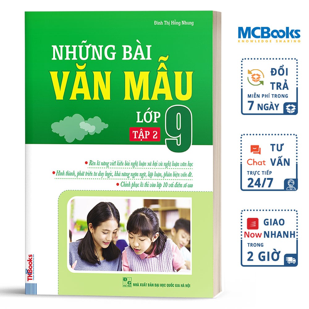 Sách - Combo Những Bài Văn Mẫu Lớp 9 (Tập 1 + 2)