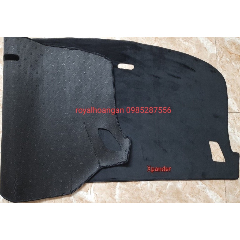 Thảm taplo XPANDER bằng nhung 3 lớp hoặc Da Cacbon