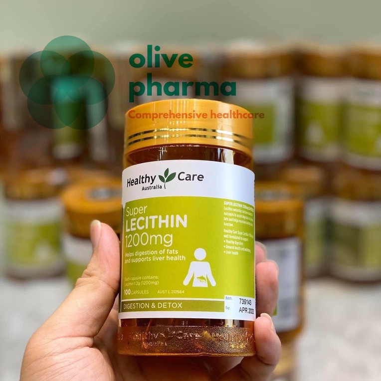 (Mẫu mới) Viên Uống Mầm Đậu Nành Super Lecithin 1200mg 100 viên (Lecithin Healthy Care) | BigBuy360 - bigbuy360.vn