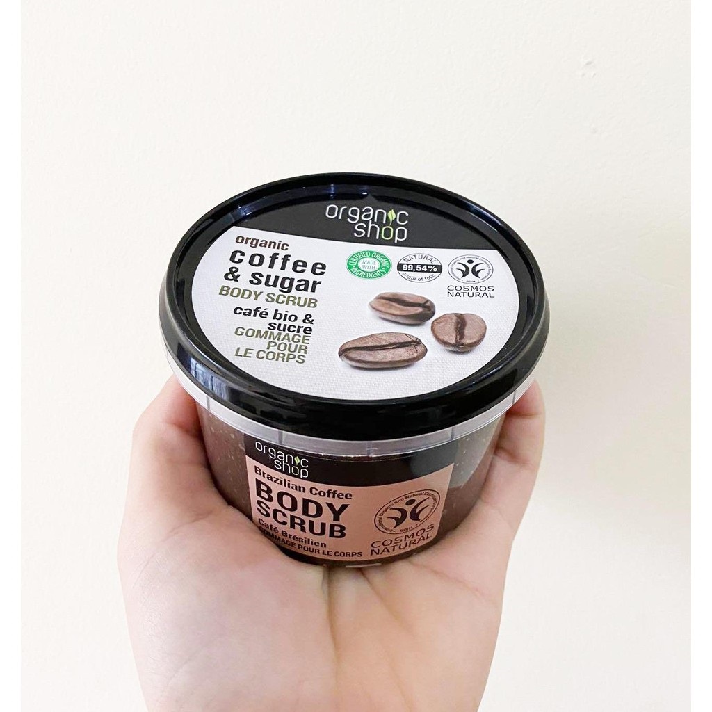 Tẩy da chết Organic Shop Coffee Bean & Sugar Body Scrub