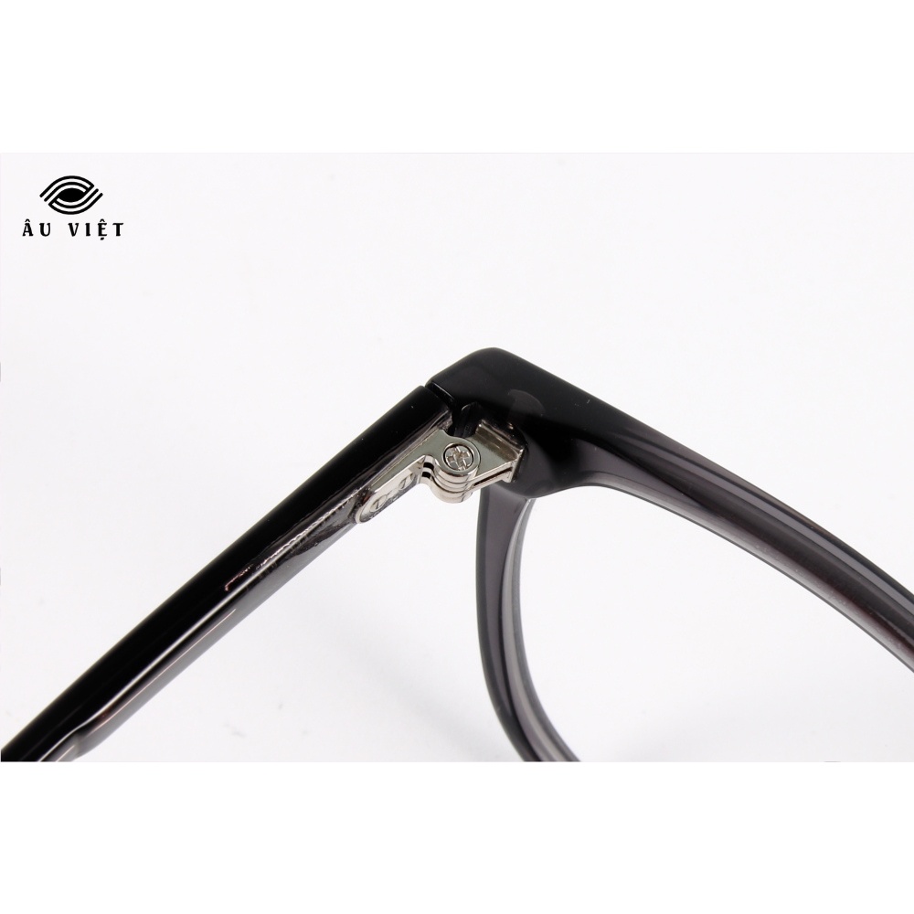 Gọng kính nam nữ nhựa acetate dáng chữ nhật vuông Orihana 60131 màu xám đen Full box