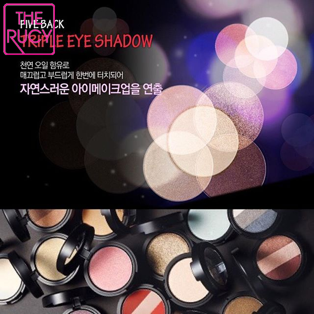 Phấn mắt The Rucy Five Back Triple Eyeshadow 3g