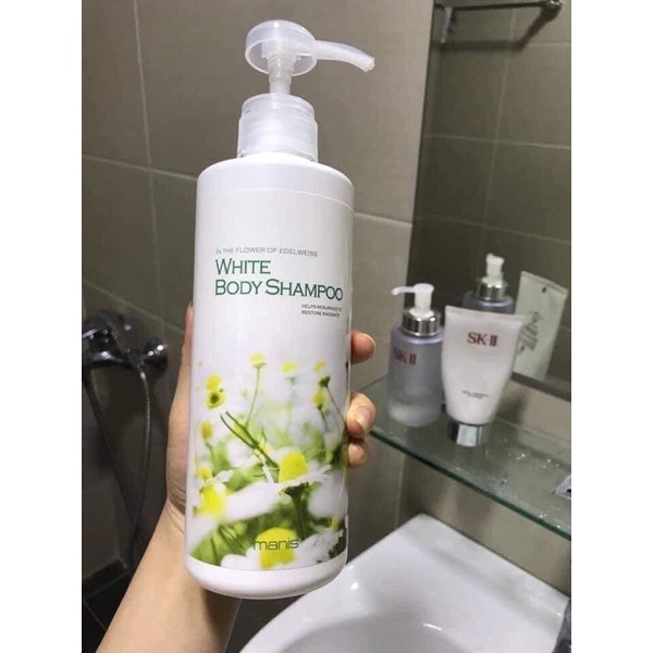 Sữa tắm trắng da toàn thân Manis White Body Shampoo 450ml