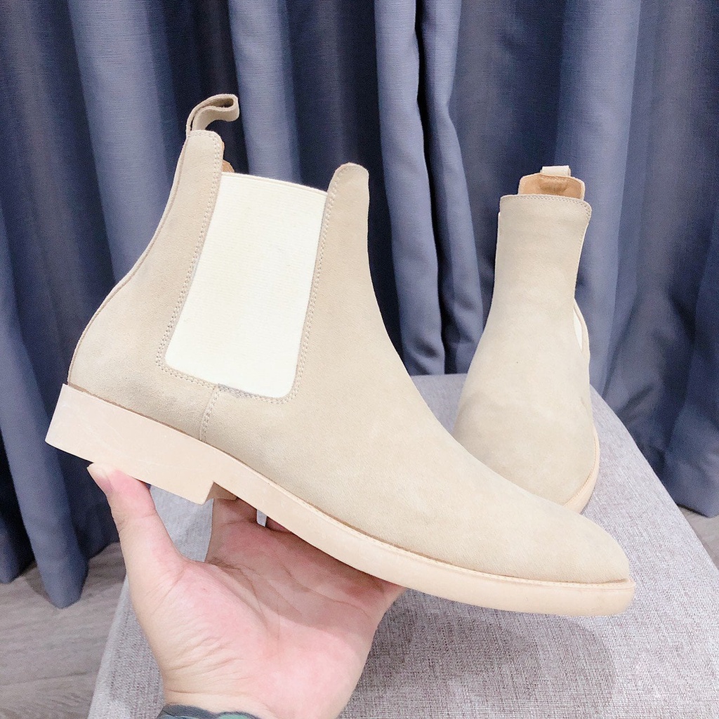 [ 5 màu ] Chelsea Boots Tan da lộn, thích hợp với quần jeans