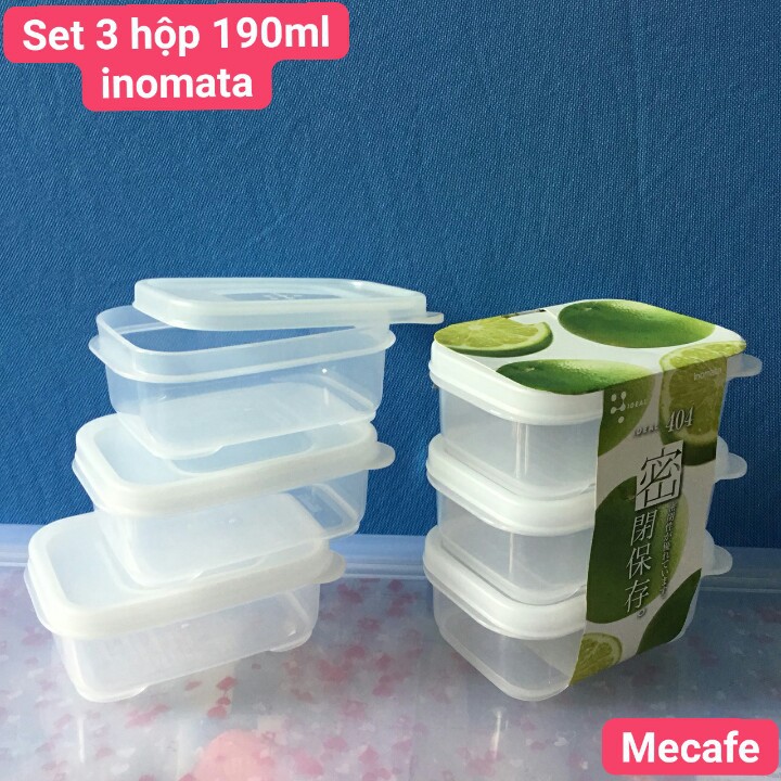 Hộp nhựa chữ nhật 190ml