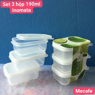 Hộp nhựa chữ nhật 190ml