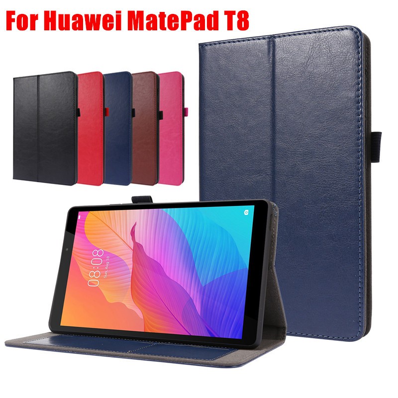 Bao da máy tính bảng cho Huawei MatePad T8 Kobe2-L03 KOB2-L09 Bao da đế bảo vệ cho Huawei Matepad T8 T 8 Bao da