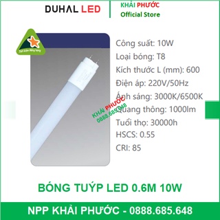 BÓNG ĐÈN LED TUÝP TUBE T8 NHỰA PC 0,6M 10W 1,2M 0.6 0,6 1.2 1,2 mét 6 TẤT 10W 20W 36W CHÍNH HÃNG GIÁ RẺ DUHAL KHẢI PHƯỚC