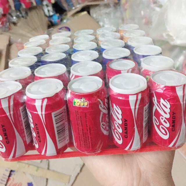 Kẹo Lon coca cola vỉ 30 lon