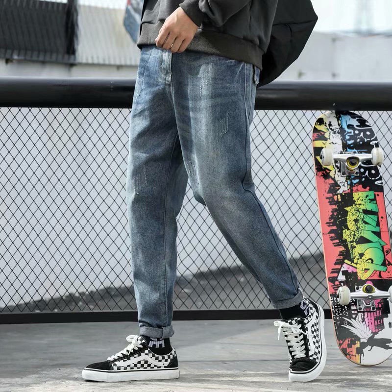 Quần Jean Ống Rộng Plus Size Cho Nam