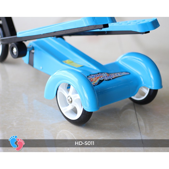 Xe trượt Scooter 3 bánh có bàn đạp tải trọng cao Broller BABY PLAZA LZ-011