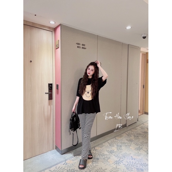 set áo pu quần kẻ