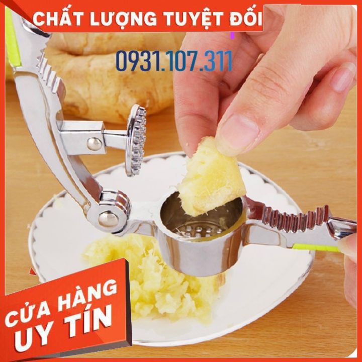 Dụng cụ ép tỏi bằng Inox K01 tiện dụng. Dụng cụ kẹp càng cua đa chức năng.