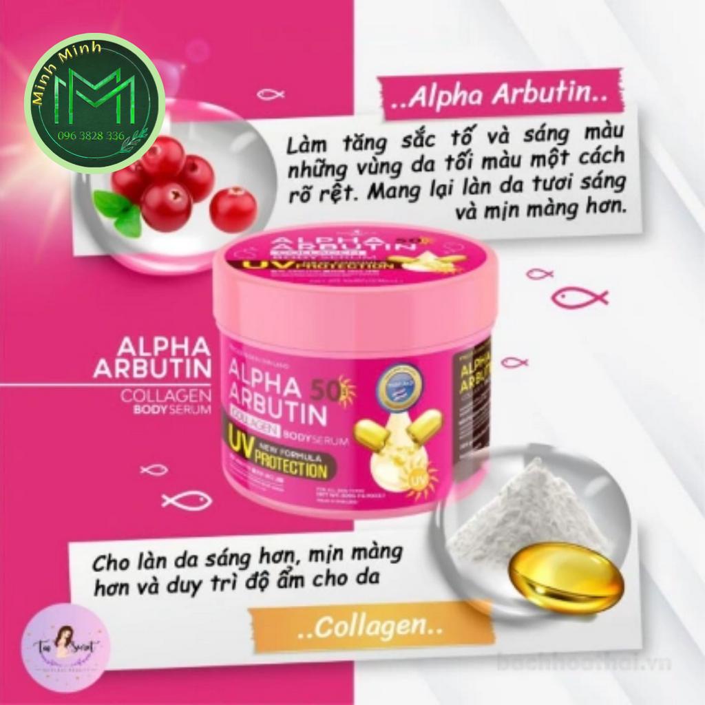 Body Dưỡng Trắng Da Toàn Thân Alpha Arbutin Collagen Body Serum